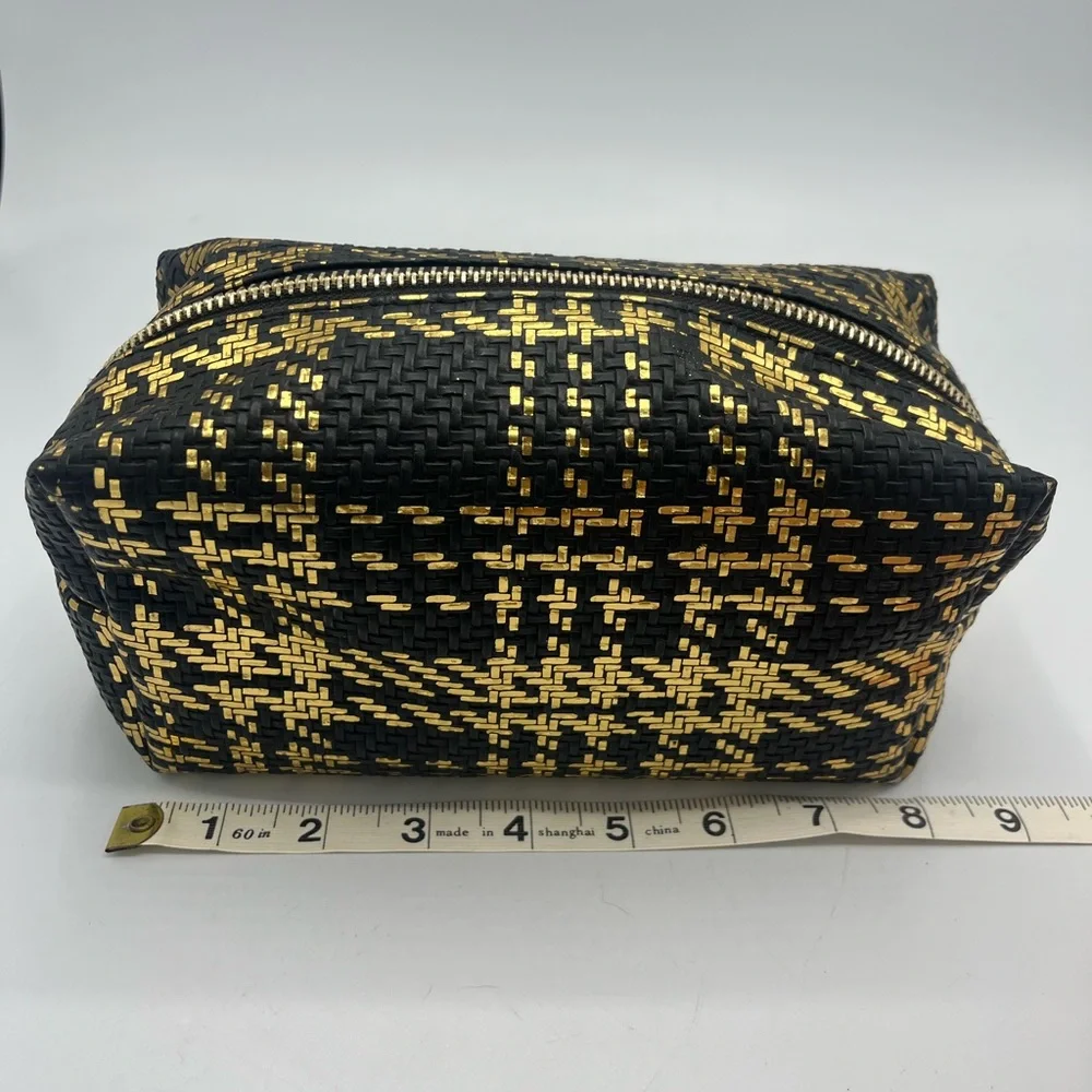 Black and Gold Woven Handbag
